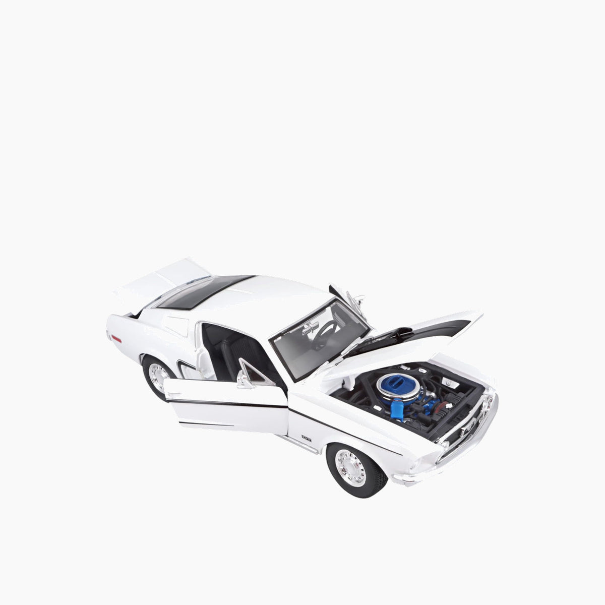 Bburago Ford Mustang GT Cobra Jet FB 1968 Die-Cast Model Car – 1:18 Scale