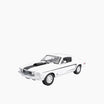 Bburago Ford Mustang GT Cobra Jet FB 1968 Die-Cast Model Car – 1:18 Scale