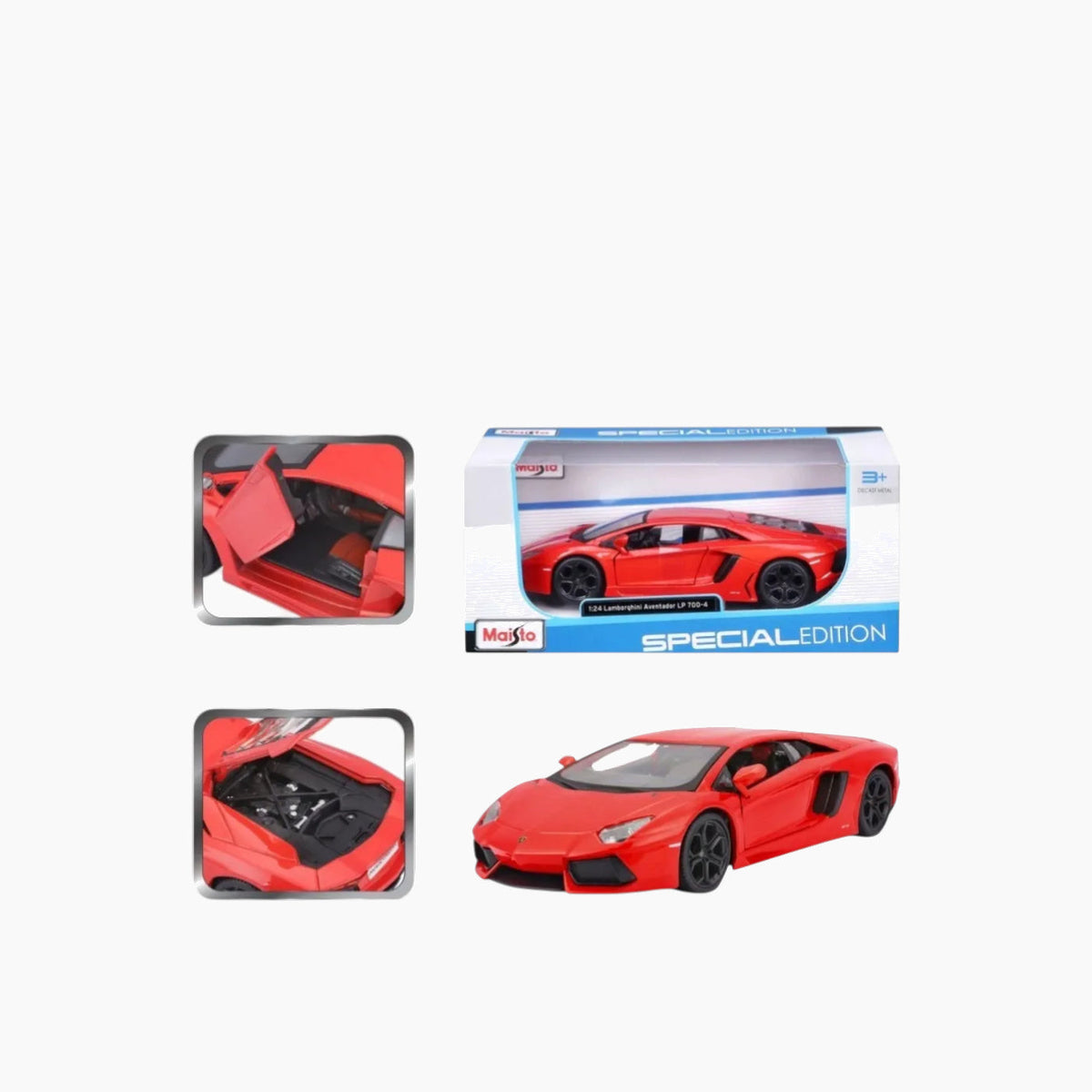 Maisto Lamborghini Aventador LP 700-4 Die-Cast Model Car – 1:24 Scale