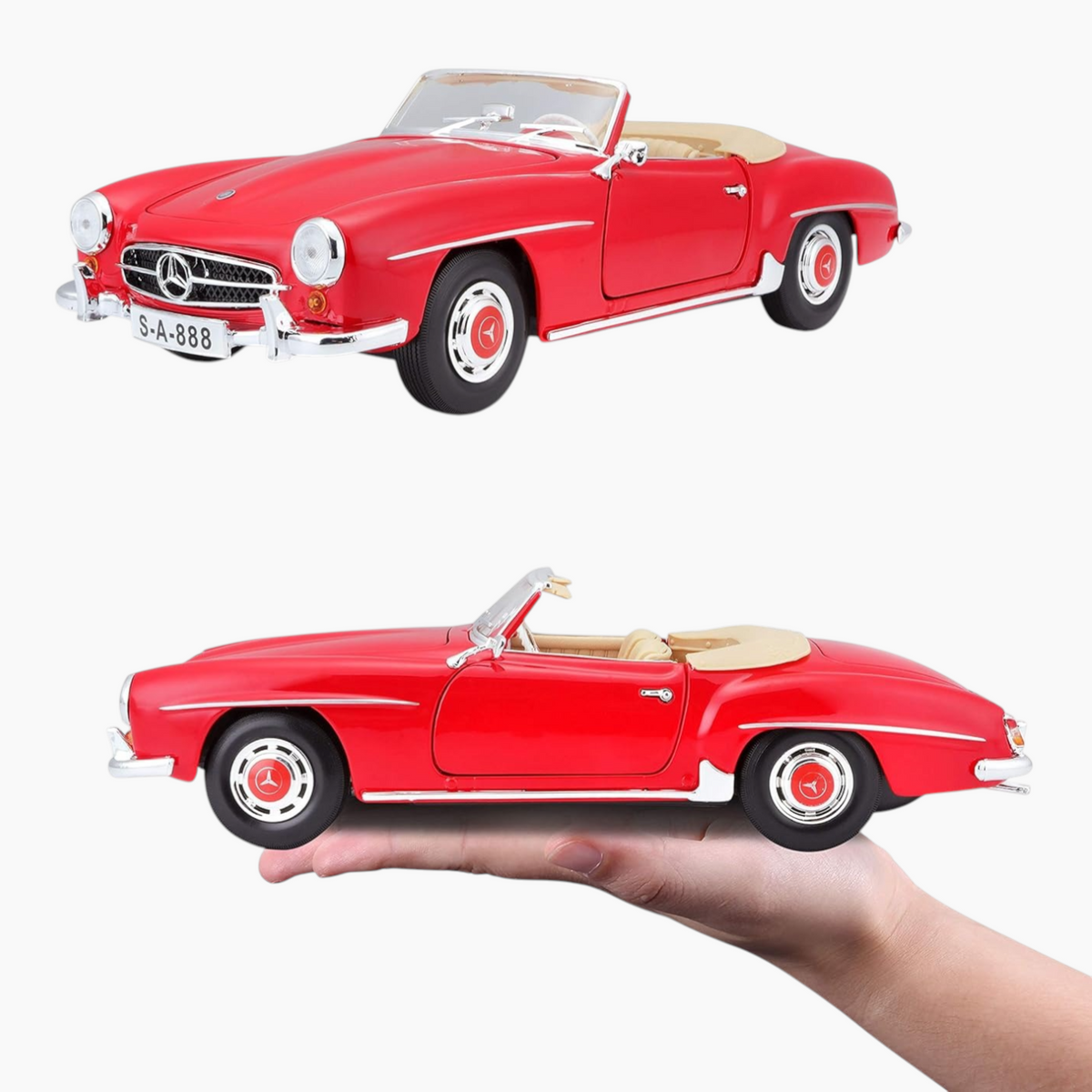Maisto 1955 Mercedes-Benz 190SL Die-Cast Model Car – 1:18 Scale