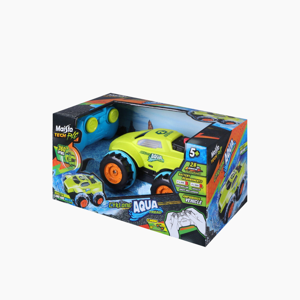 Maisto Cyklone Aqua Tread – 2.4 GHz (Batteries Not Included) Remote Control Car
