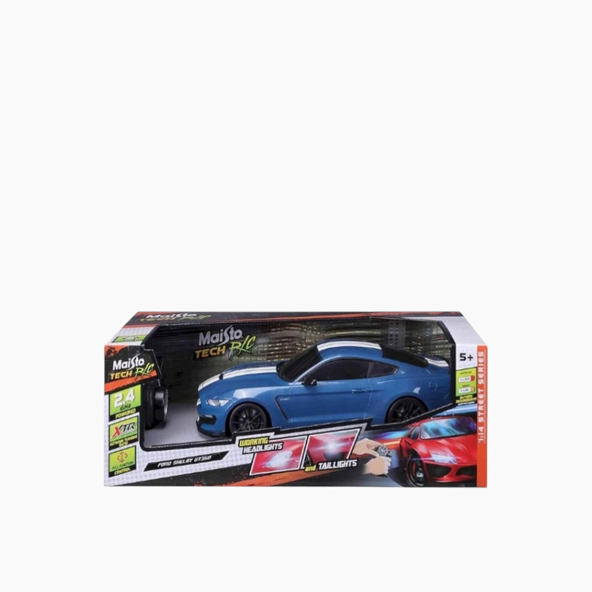 Maisto Ford Shelby GT350 (2.4GHz, 3.2V, 360mAh, USB Charger) Remote Control Car