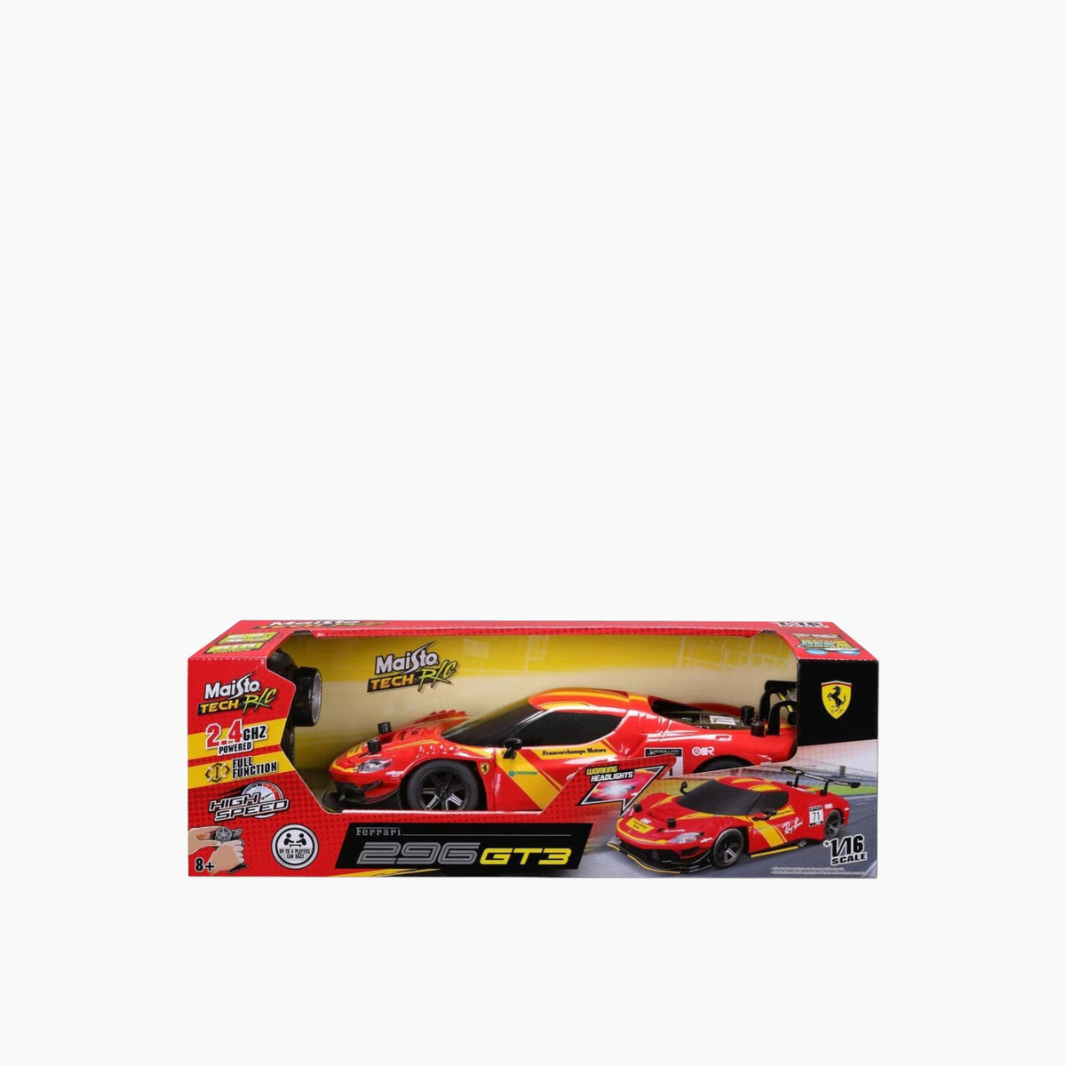 Maisto Ferrari 296 GT3 Remote Control Car