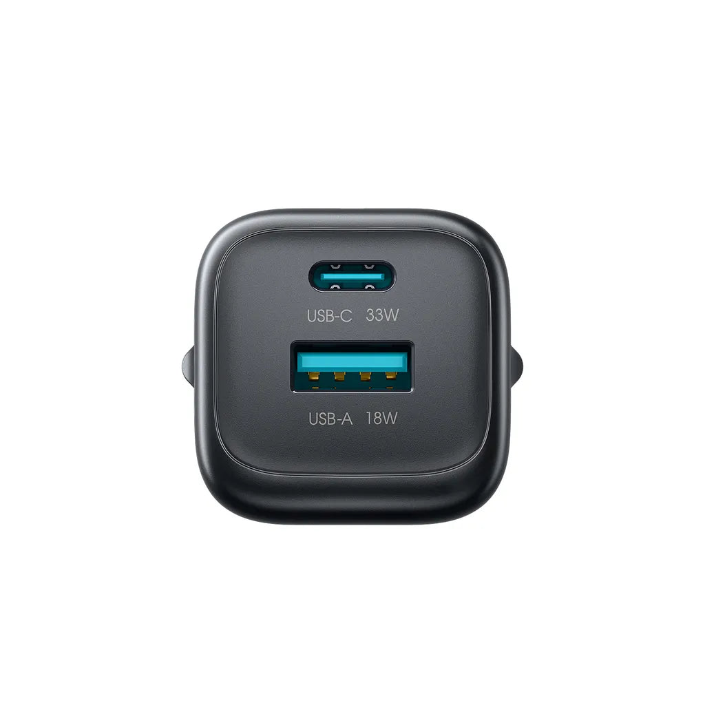 شاحن Joyroom JR‑TG7 33W + كابل A9 USB‑C 60W 1 م – أسود