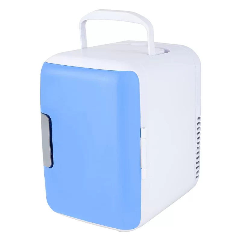 Portable Mini Car Fridge Cools Drinks and Food 4L