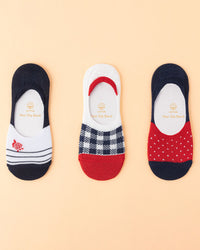 Madame Coco Chêne Women’s Invisible Socks – 3-Pack No-Show Socks in Chic Summer-Ready Colors