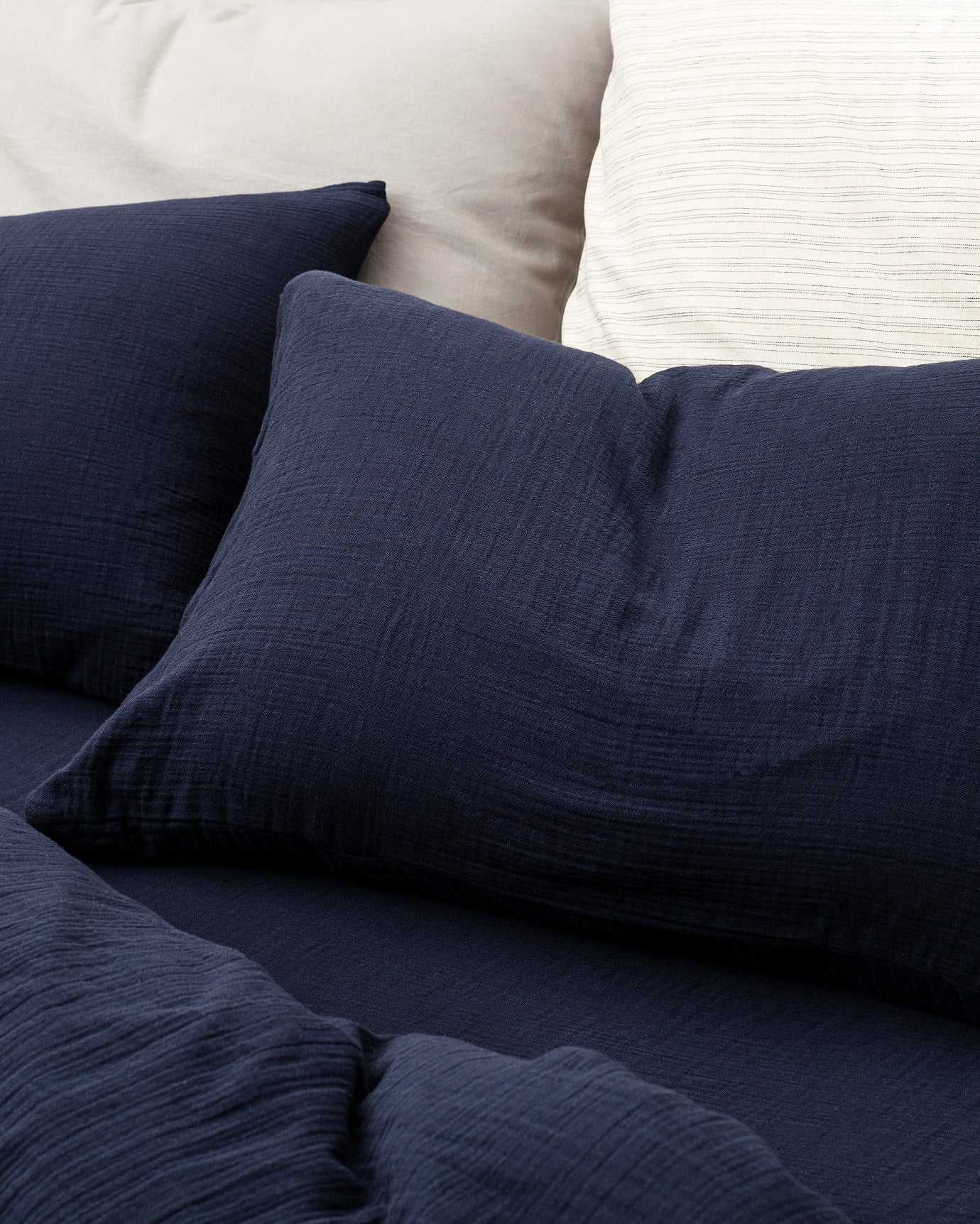 Marla  Muslin Superking Size Duvet Cover Set - Fitted - Madame Coco JO
