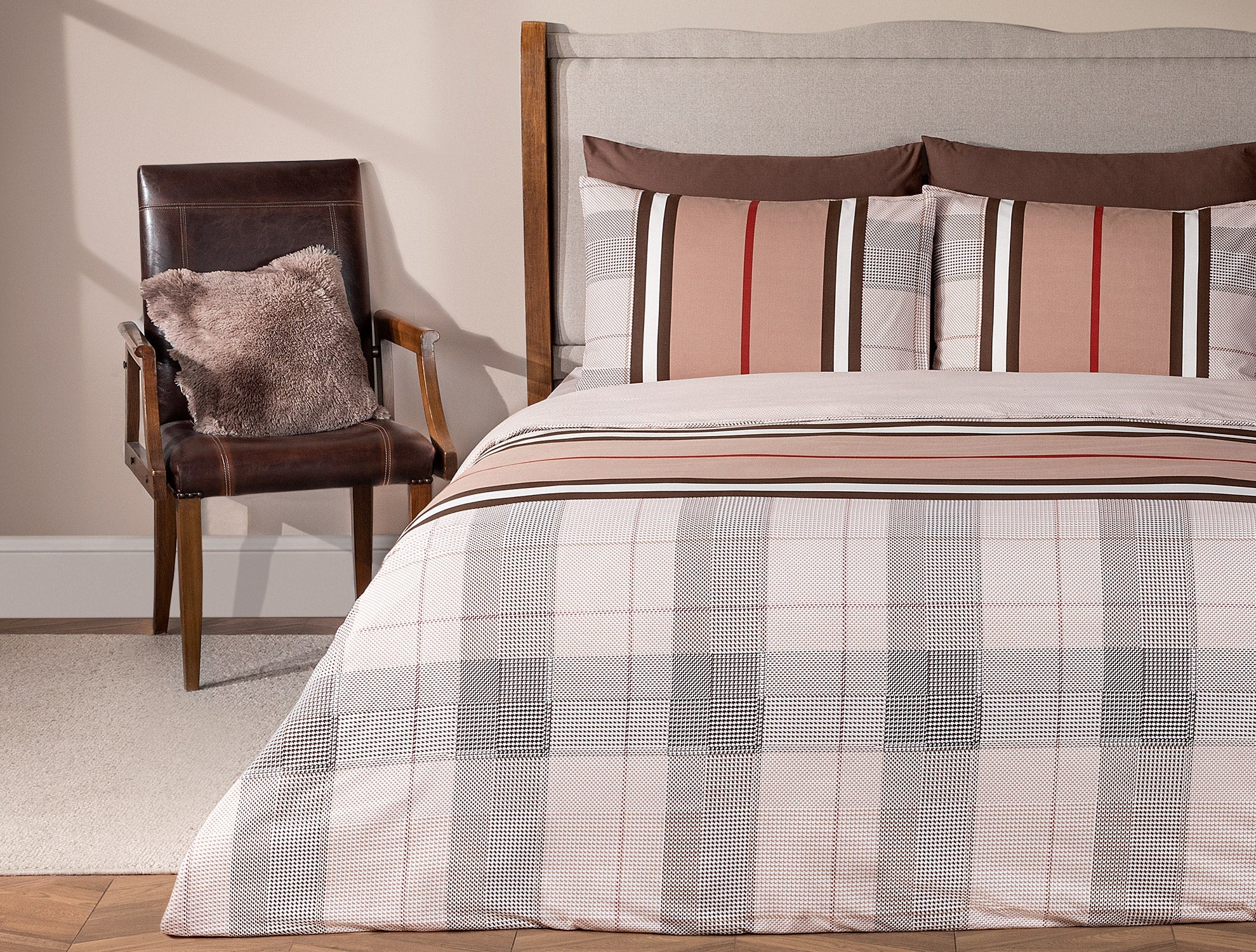 Leeroy Single Size Duvet Cover Set - Ranforce Patterned - Madame Coco JO