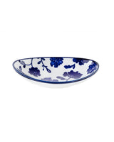 Madame Coco Rêve Bleu Angers Oval Plate – Artistic Blue Ceramic Oval Serving Platter
