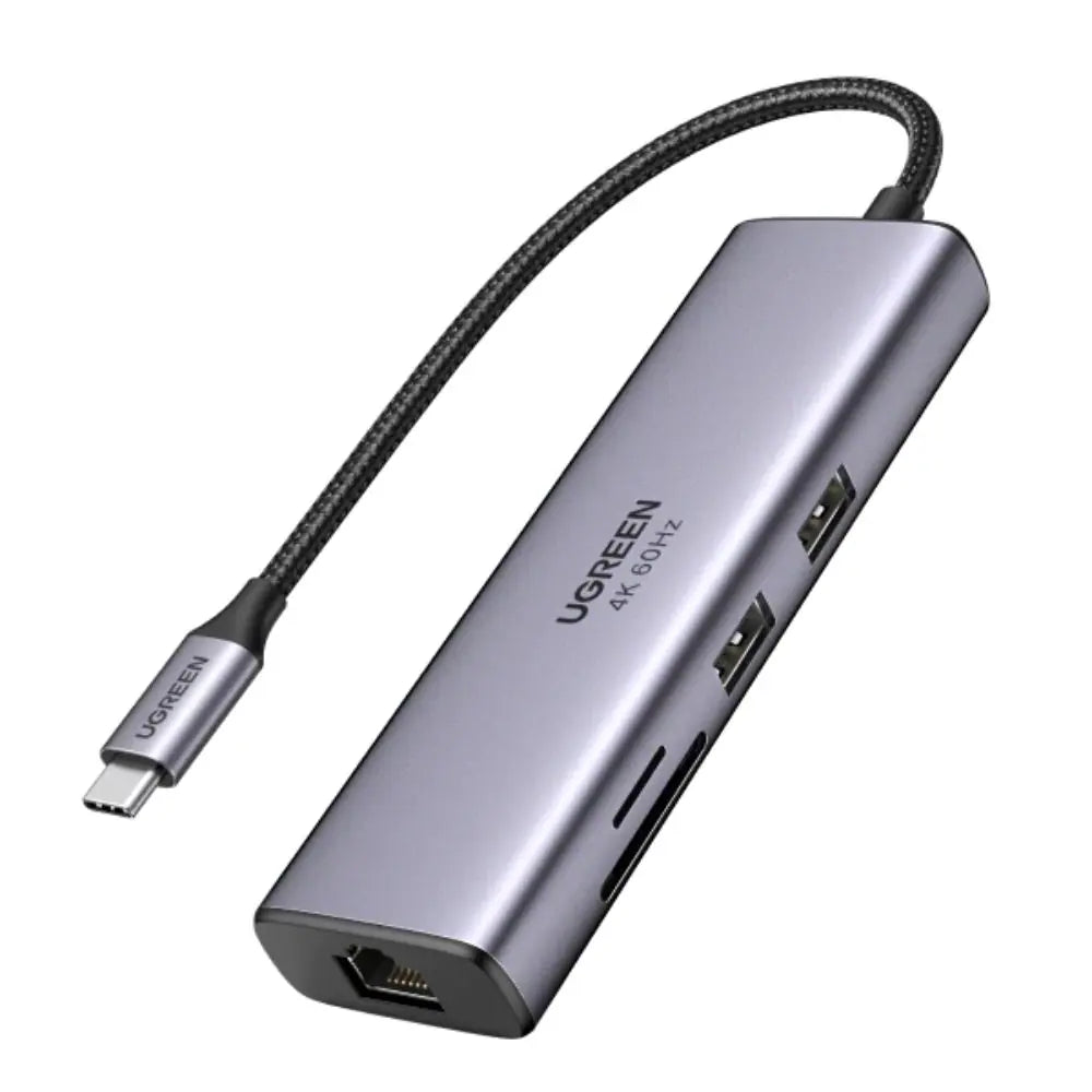 UGREEN موزع USB-C 7 في 1 مع HDMI بدقة 4K وطاقة PD