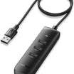 يوجرين USB Hub 4 منافذ بسرعة 5Gbps وكابل 1 متر - أسود
