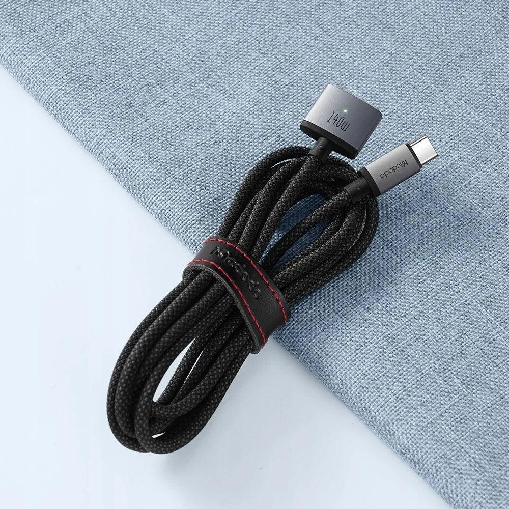 Mcdodo 140W Type C to MagSafe 3 Charging Cable with LED - Black Mcdodo 140W Type C to MagSafe 3 Charging Cable with LED - Black