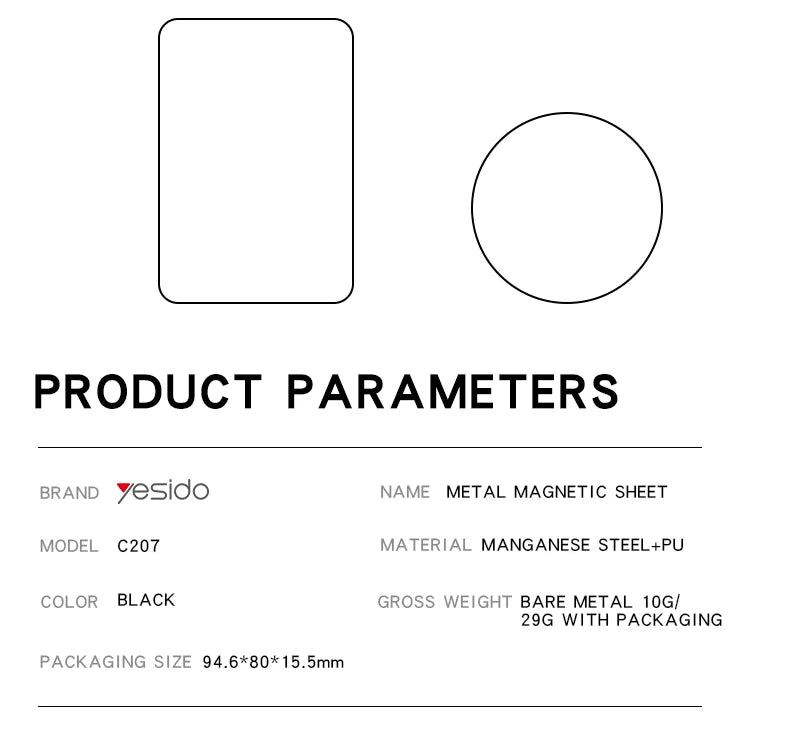Yesido C207 Leather Texture Alloy Wireless Charging Adapter Yesido C207 Leather Texture Alloy Wireless Charging Adapter