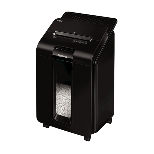Fellowes AutoMax 100M Mini-Cut Auto Feed Shreds Up to 100 Sheets