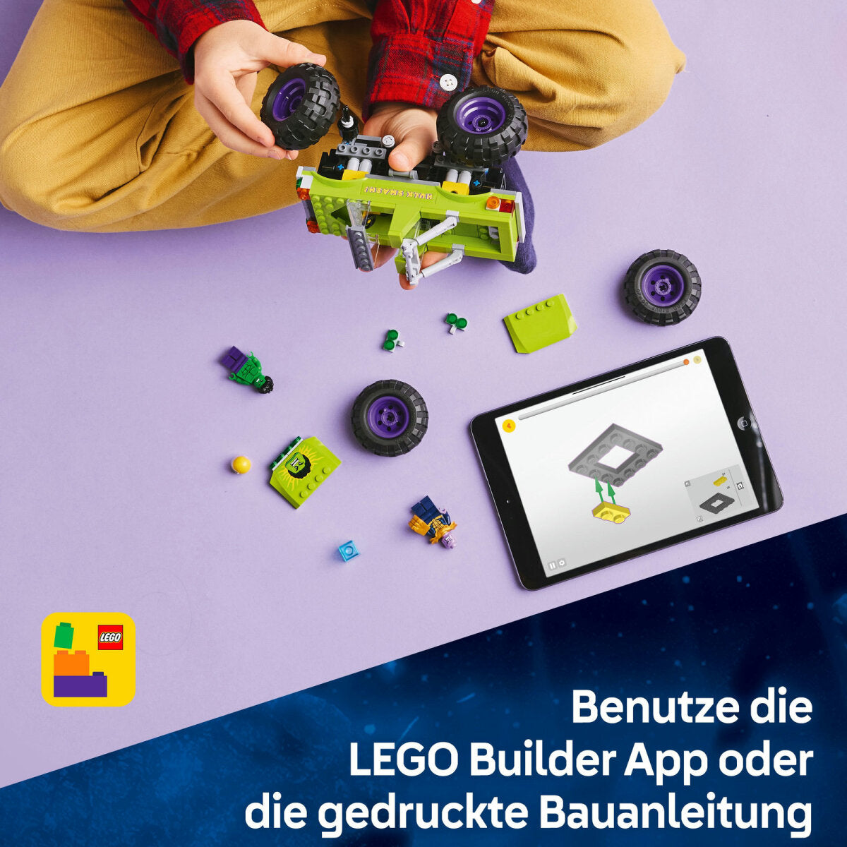 ليجو مارفل 76312 - مجموعة معركة الأبطال الخارقين: هالك-ترك ضد ثانوس - للأطفال من سن 7 سنوات فما فوق