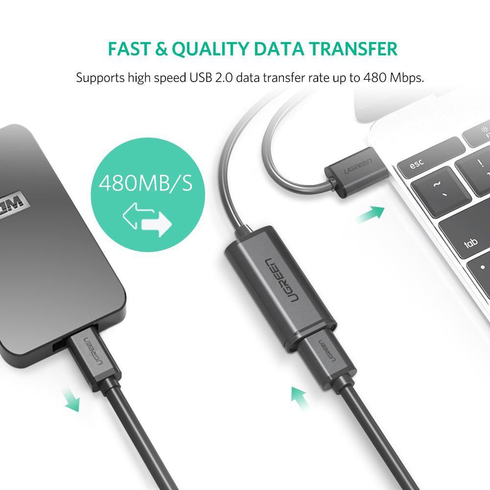 UGREEN USB 2.0 Active Extension Cable with Chipset 5m (Black) UGREEN USB 2.0 Active Extension Cable with Chipset 5m (Black)
