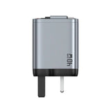 Green Lion 40W GaN UK Wall Charger + Type-C Cable – Gray