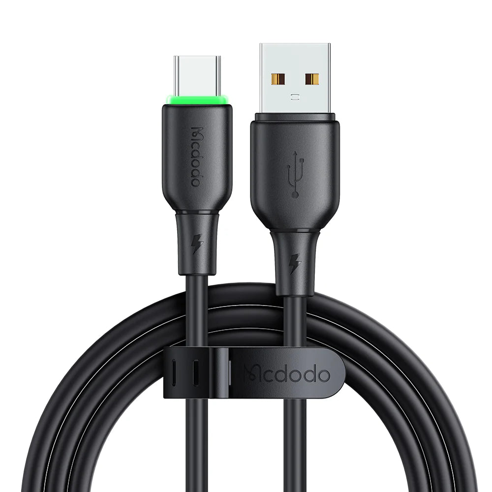 Mcdodo Silicone 6A USB C Data Cable with LED 1.2m