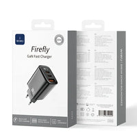 WiWU Firefly 30W GaN PD Fast Charger | 2 USB-C + USB-A
