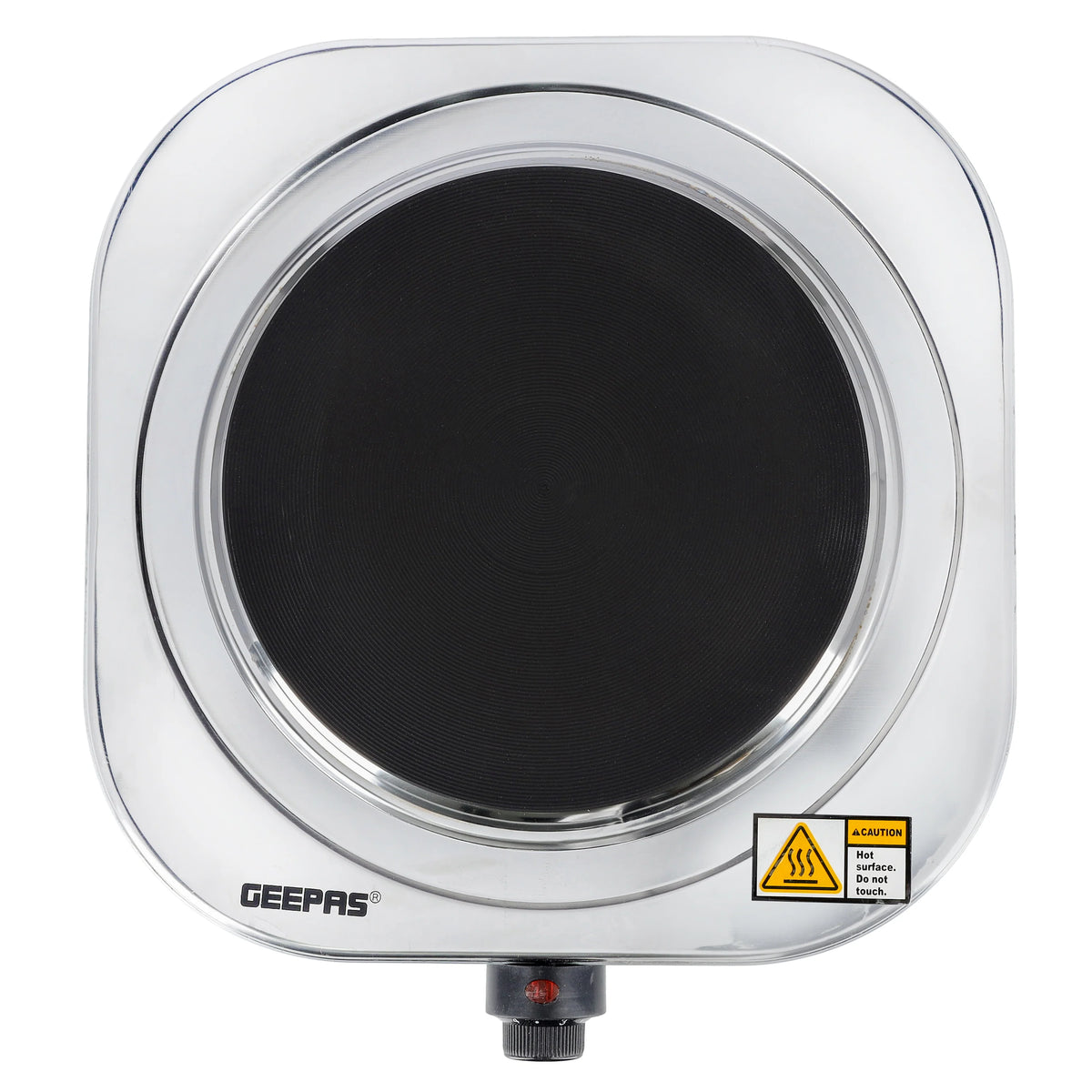Geepas Stainless Steel Single Hot Plate 1500W 185mm Geepas Stainless Steel Single Hot Plate 1500W 185mm