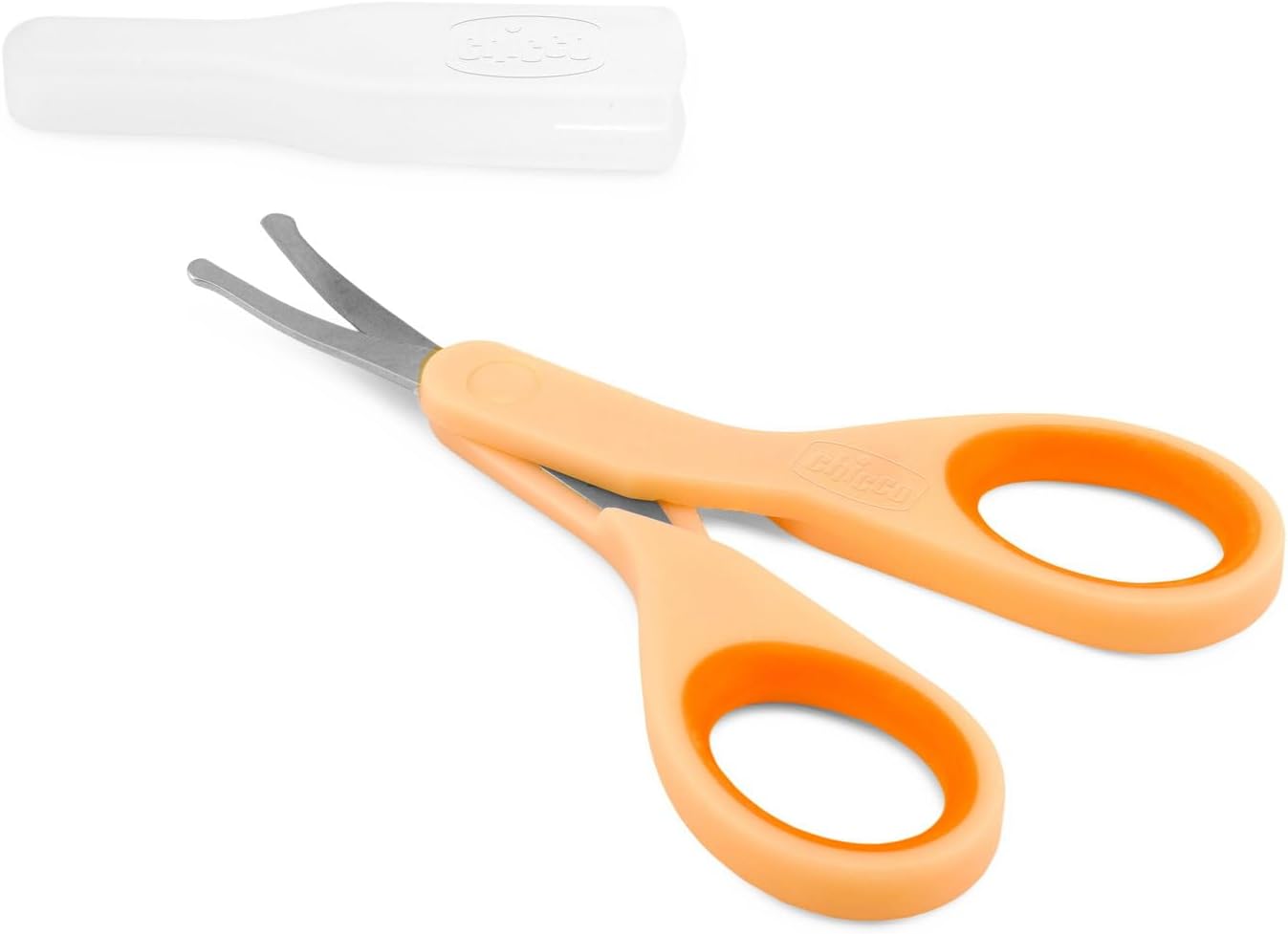 Chicco Baby Nail Scissors Safe & Stainless Steel - Orange Chicco Baby Nail Scissors Safe & Stainless Steel - Orange