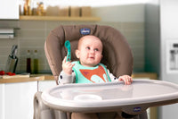 Chicco First Spoon 8M+ Boy Easy & Safe for Self-Feeding - Turquoise