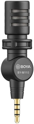 ميكروفون BOYA BY-M110 صغير الحجم بجودة صوت احترافية
