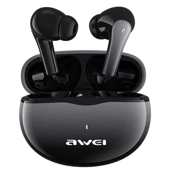 Awei Bluetooth 5.3 TWS Earbuds with 4 Mic ENC / HiFi Music & Waterproof Design - Black
