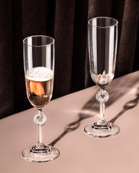 Lavinia 4-piece Champagne Glass Set - Madame Coco JO