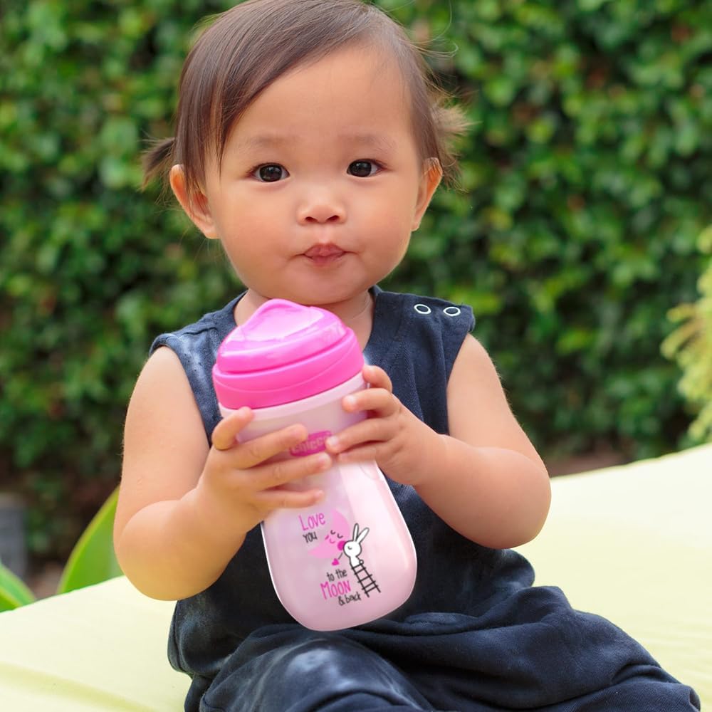 Chicco Glowing Cup 14M+ Leak-Proof & Keeps Drinks Warm - Pink Chicco Glowing Cup 14M+ Leak-Proof & Keeps Drinks Warm - Pink
