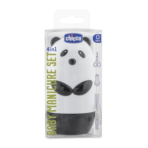 Chicco Baby Manicure Set Panda Design Safe & Gentle Chicco Baby Manicure Set Panda Design Safe & Gentle