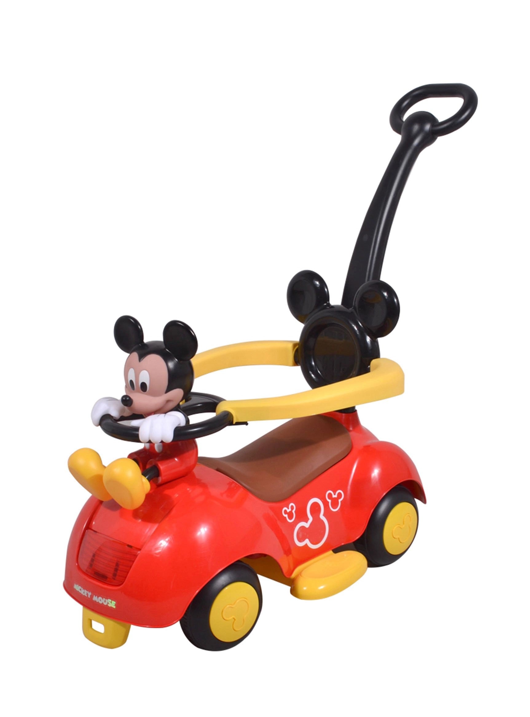 Disney Mickey Push Car with Handle Fun & Safe Ride-On 