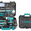 Total 127-Piece Household Tool Set with 12V Cordless Drill