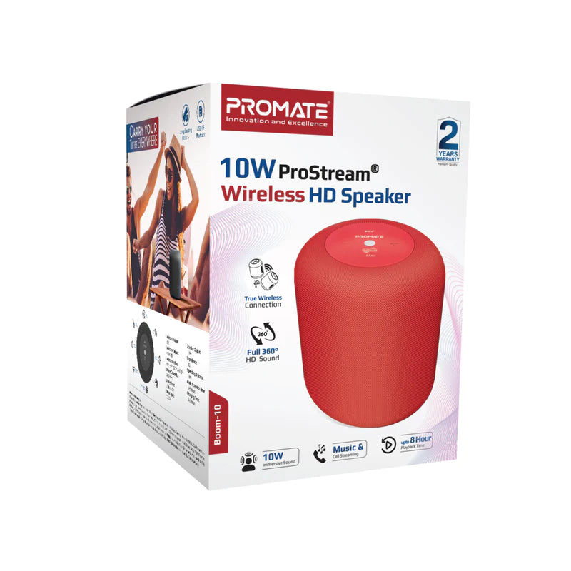 PROMATE Boom-10 - 10W ProStream® Wireless HD Speaker