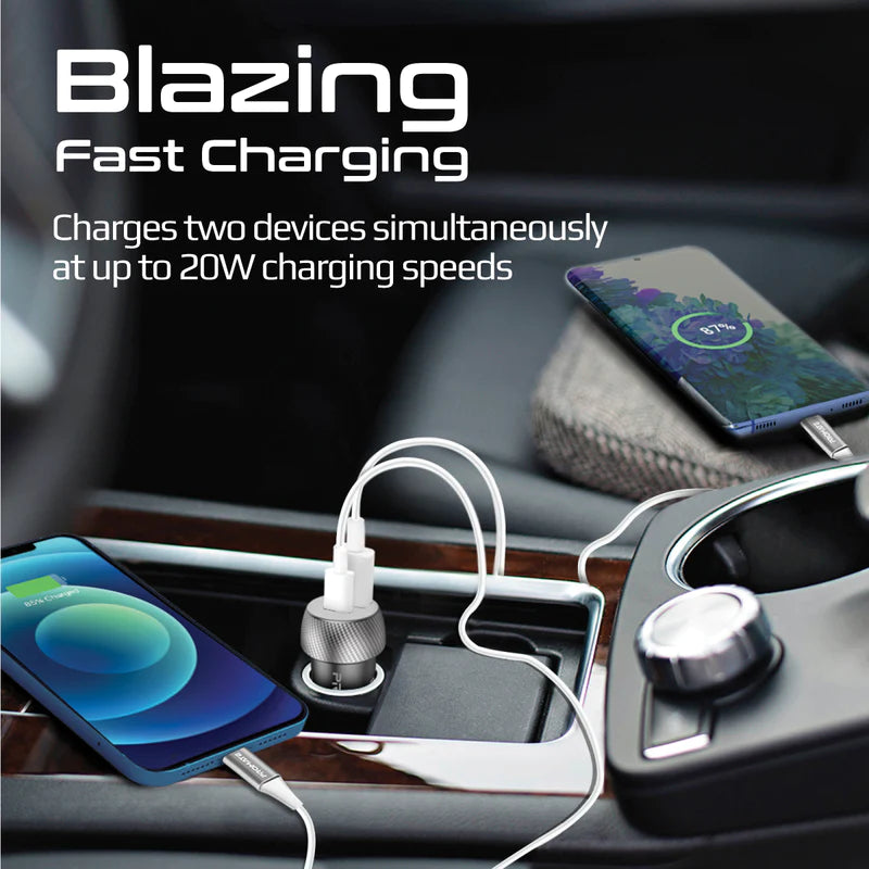 PROMATE DriveGear-20W Quick Charging Mini Car Charger