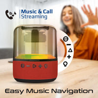 PROMATE Glitz L LumiSound® Speaker with 360° Surround Sound