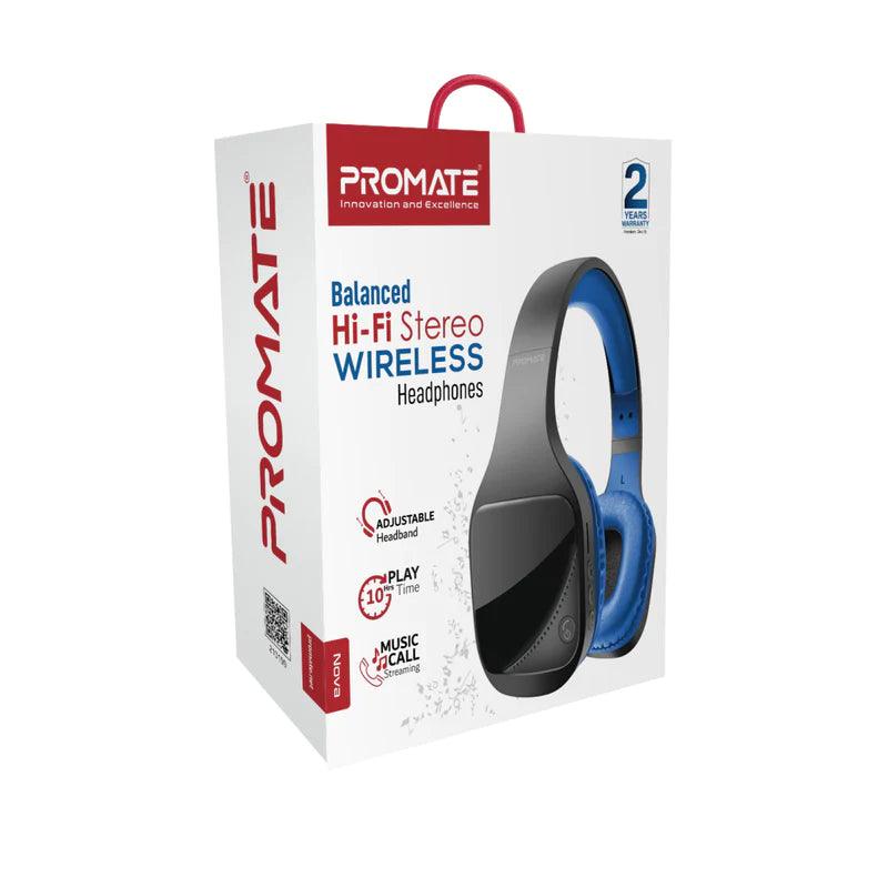 Promate Nova Balanced Hi-Fi Stereo Wireless Headphones