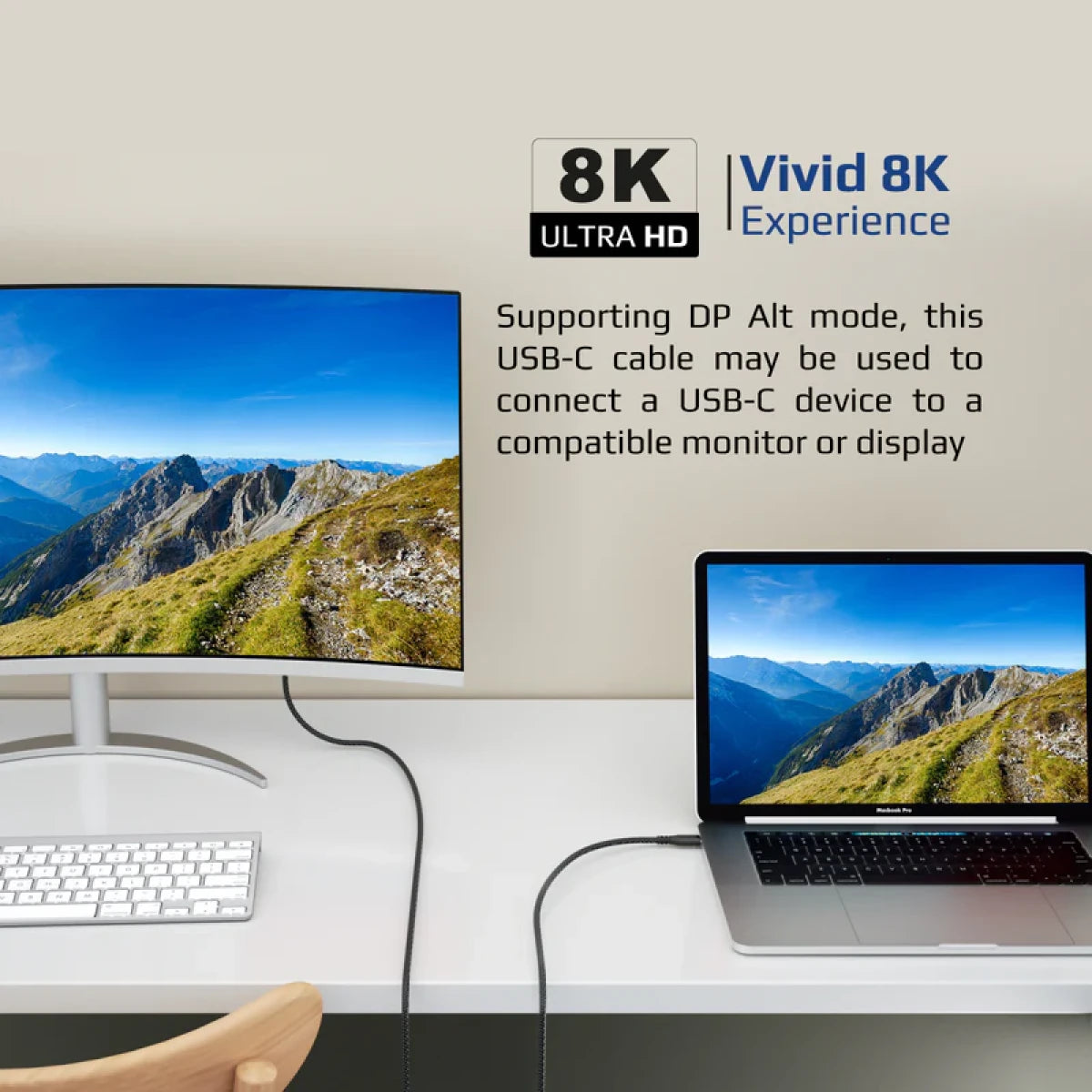 كابل بروميت باوربولت 240-1 متر بقدرة 240 واط من نوع USB-C ثاندربولت كابل بروميت باوربولت 240-1 متر بقدرة 240 واط من نوع USB-C ثاندربولت