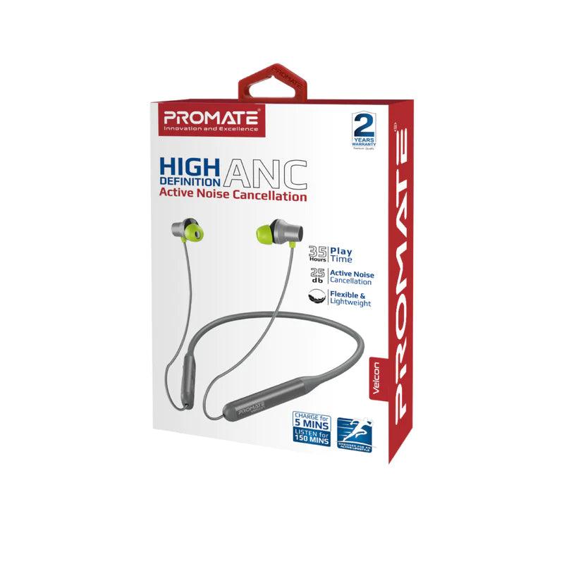 PROMATE Velcon High-Definition ANC Wireless Neckband Earphones