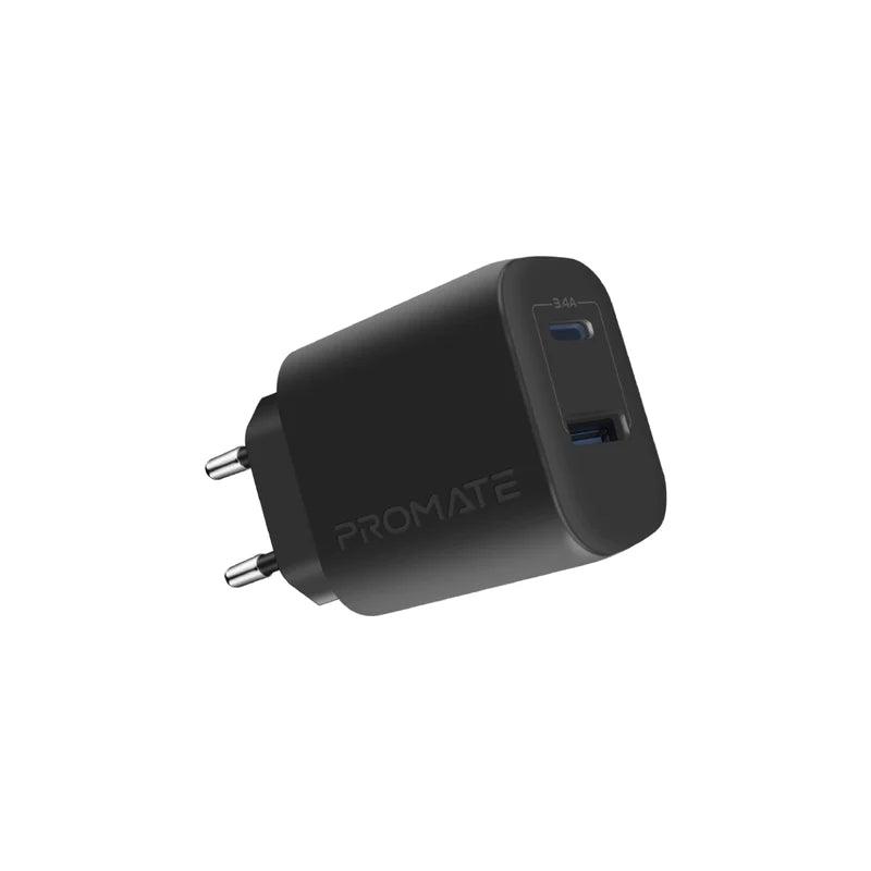 PROMATE BiPlug-2 17W High-Speed Dual Port Charger