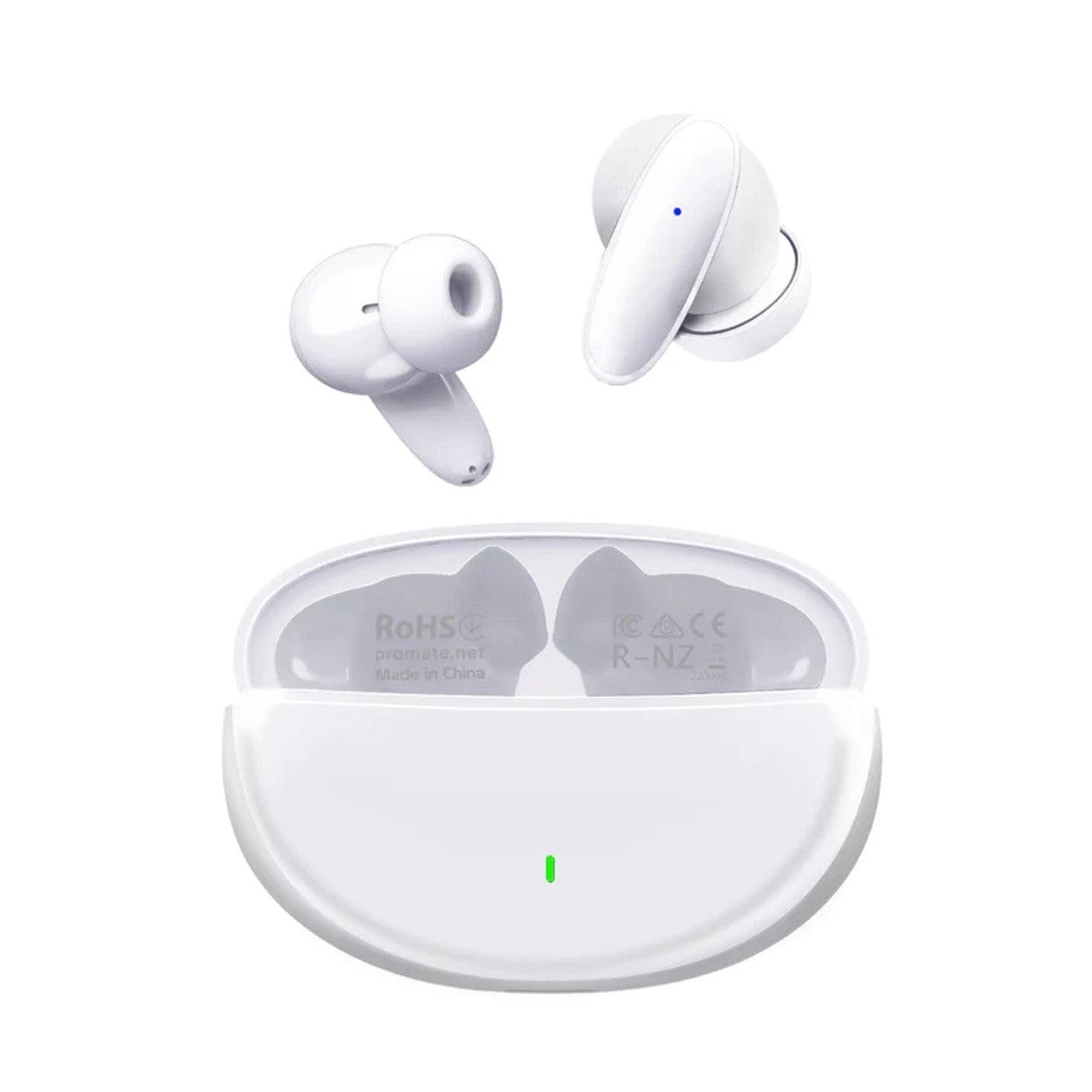 PROMATE Lush Acoustic In-Ear TWS Earphone - White