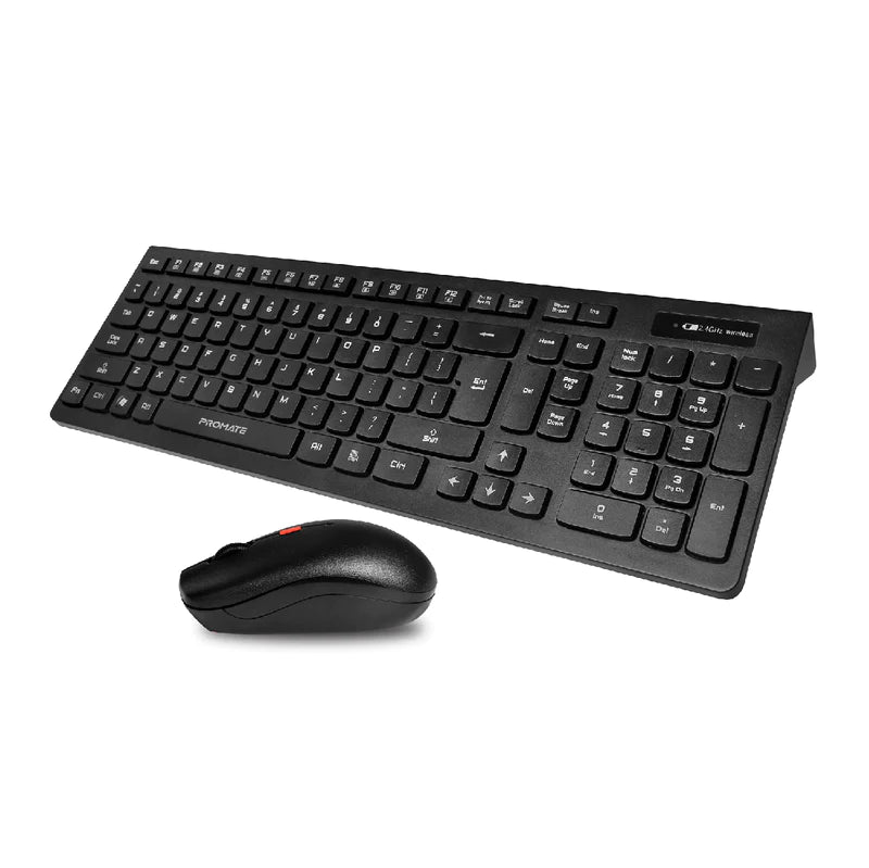 PROMATE ProCombo-12 Sleek Profile Full Size Wireless Keyboard & Mouse