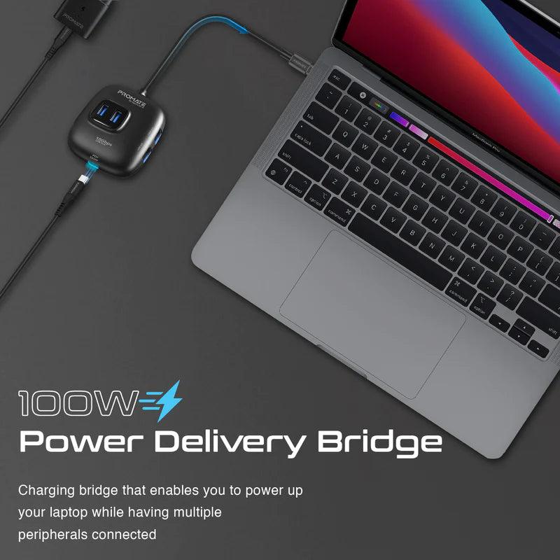 PROMATE SnapHub-4 10Gbps Ultra-Fast USB 3.2 Hub