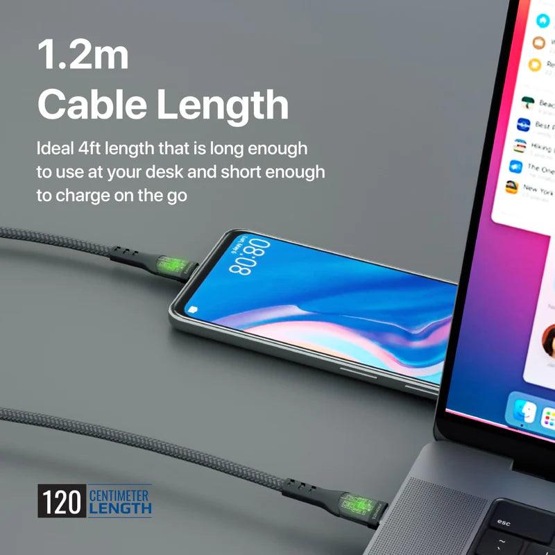 PROMATE TransLine-CC 60W Power Delivery Ultra-Fast USB-C Cable with Transparent Shells