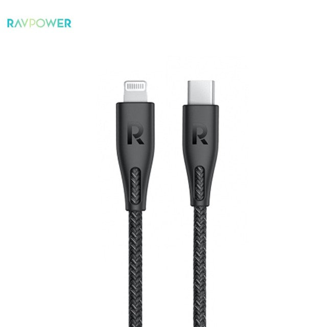 RAVPower RP-CB1018 Type-C to Lightning Cable 2m Nylon Color Braid Cable