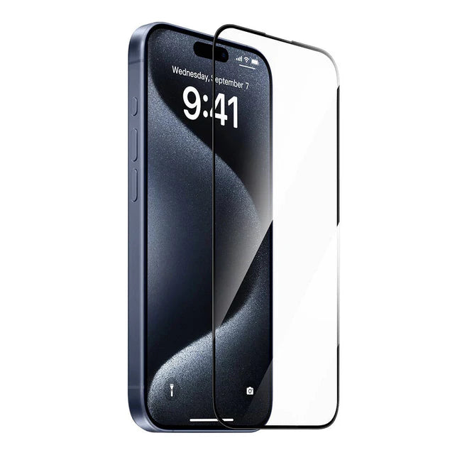 واقي شاشة Wiwu Crystal 10 زجاج مقوى فائق الصلابة – آيفون 15 / 16 (10 قطع)
