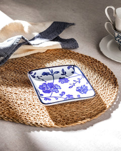 Rêve Bleu Angers Square Plate - Madame Coco JO