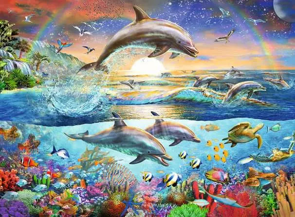Ravensburger Dolphin Paradise 300 Piece Puzzle