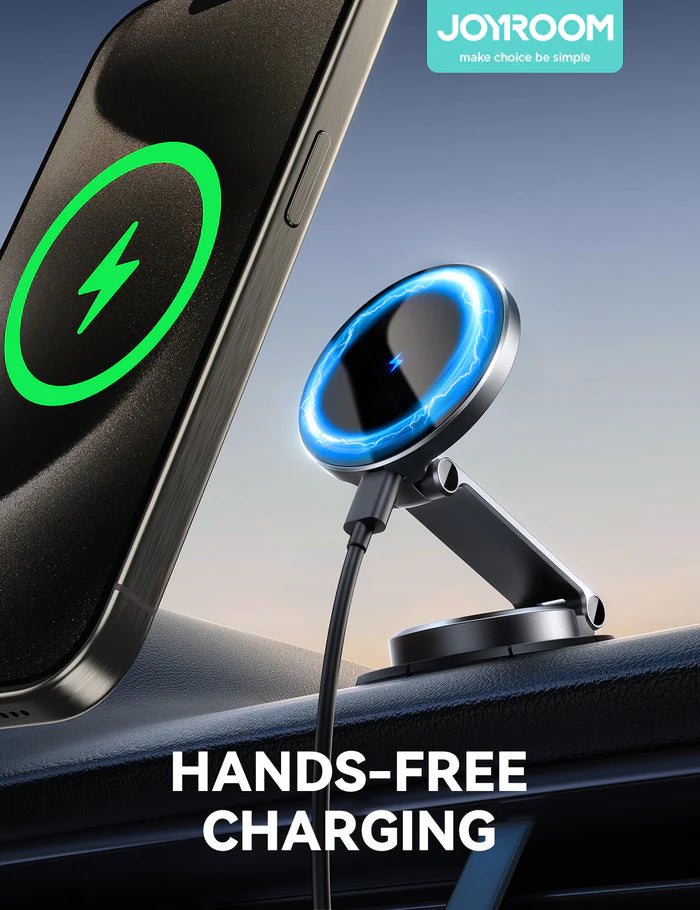JOYROOM JR-ZS408 Magnetic Wireless Car Charger – MagSafe Mount JOYROOM JR-ZS408 Magnetic Wireless Car Charger – MagSafe Mount