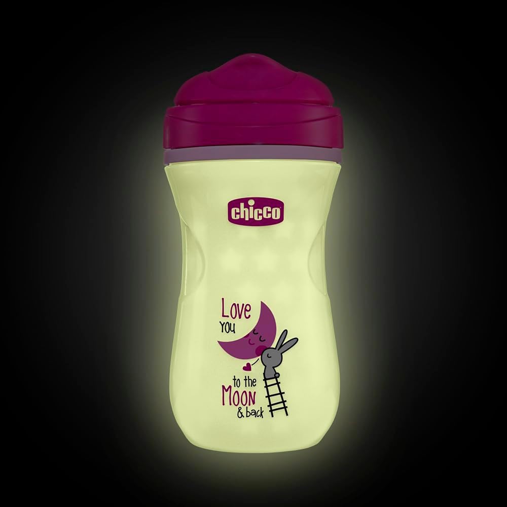 Chicco Glowing Cup 14M+ Leak-Proof & Keeps Drinks Warm - Pink Chicco Glowing Cup 14M+ Leak-Proof & Keeps Drinks Warm - Pink